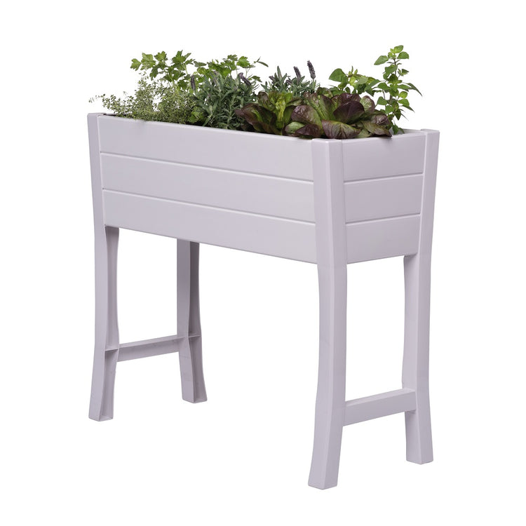 Elevated Garden Bed 35.5" x 15" x 32" – White